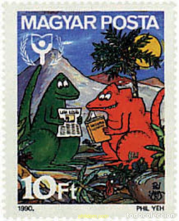 Sellos: 93908 MNH HUNGRIA 1990 A&Ntilde;O INTERNACIONAL DE LA ALFABETIZACION