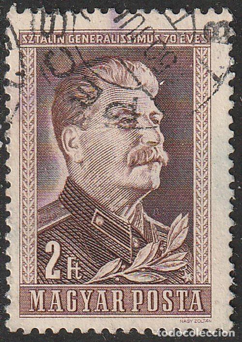 Selos: Hungria 1949 Scott 866 Sello &ordm; Josif W. Stalin (1879-1953) revolutionary & politician Michel 1068A