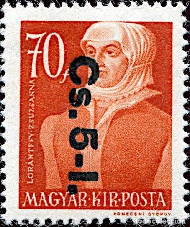 Sellos: Hungria 1946 Scott Q1 Sello * Personajes Zsuzsanna L&oacute;r&aacute;ntffy (1600-1660) Sobreimpreso &rdquo;Cs.5-1.&rdquo;