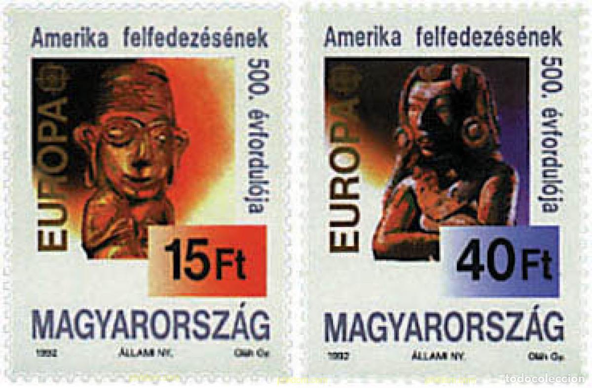 Sellos: 62822 MNH HUNGRIA 1992 EUROPA CEPT. 500 ANIVERSARIO DEL DESCUBRIMIENTO DE AMERICA