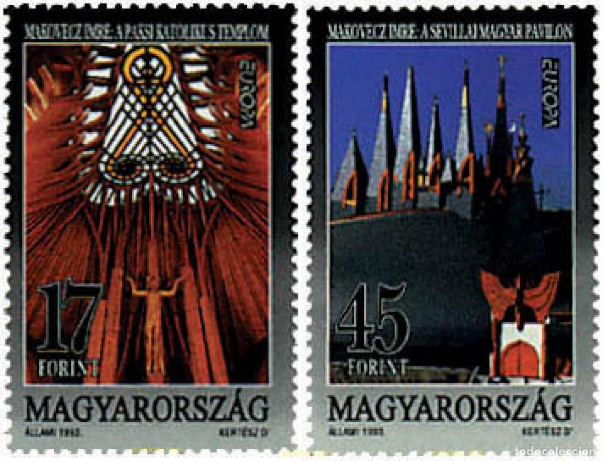 Sellos: 62855 MNH HUNGRIA 1993 EUROPA CEPT. ARTE CONTEMPORANEO