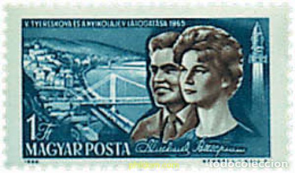 Briefmarken: 55174 MNH HUNGRIA 1965 VISITA DE ASTRONAUTAS RUSOS
