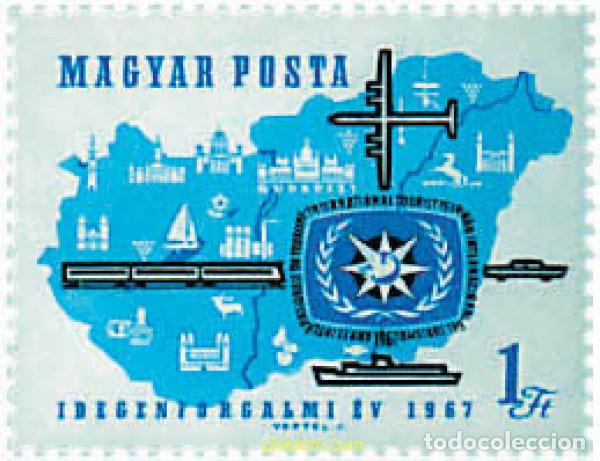 Briefmarken: 55178 MNH HUNGRIA 1967 A&Ntilde;O INTERNACIONAL DEL TURISMO