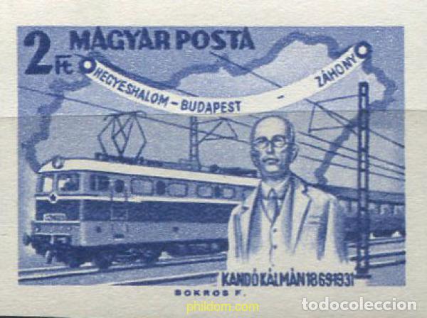 Briefmarken: 16894 MNH HUNGRIA 1968 CENTENARIO DEL INGENIERO FERROVIARIO KALMAN KANDO