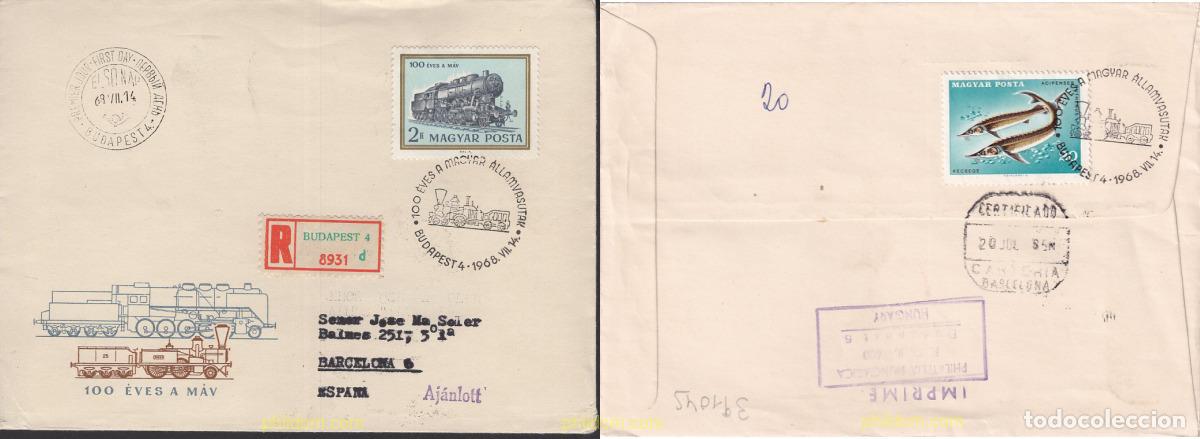 Briefmarken: 391045 USED HUNGRIA 1968 CENTENARIO DE LA SOCIEDAD DE ESTADO DEL FERROCARRIL HUNGARO