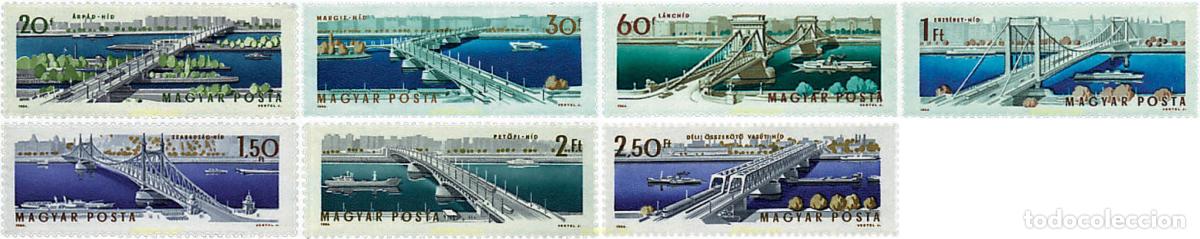 Sellos: 61368 MNH HUNGRIA 1964 INAUGURACION DEL PUENTE ERZSEBET