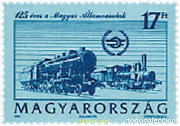 Sellos: 59086 MNH HUNGRIA 1993 125 ANIVERSARIO DEL FERROCARRIL HUNGARO
