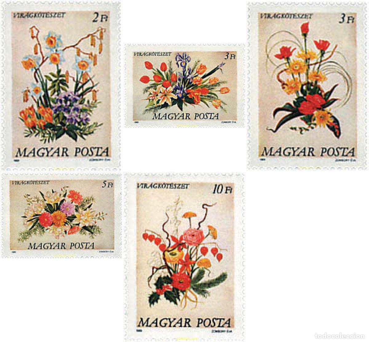 Sellos: 89713 MNH HUNGRIA 1989 RAMOS DE FLORES