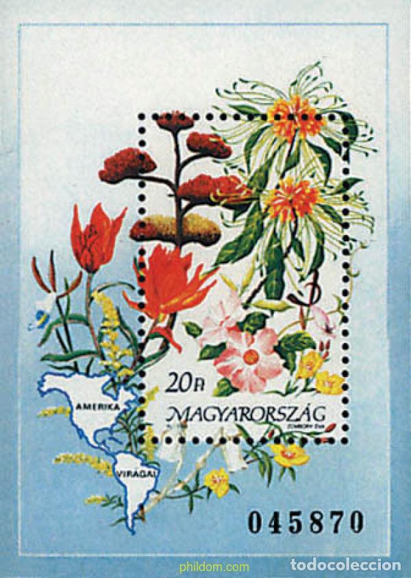 Sellos: 89649 MNH HUNGRIA 1991 FLORES DEL CONTINENTE AMERICANO