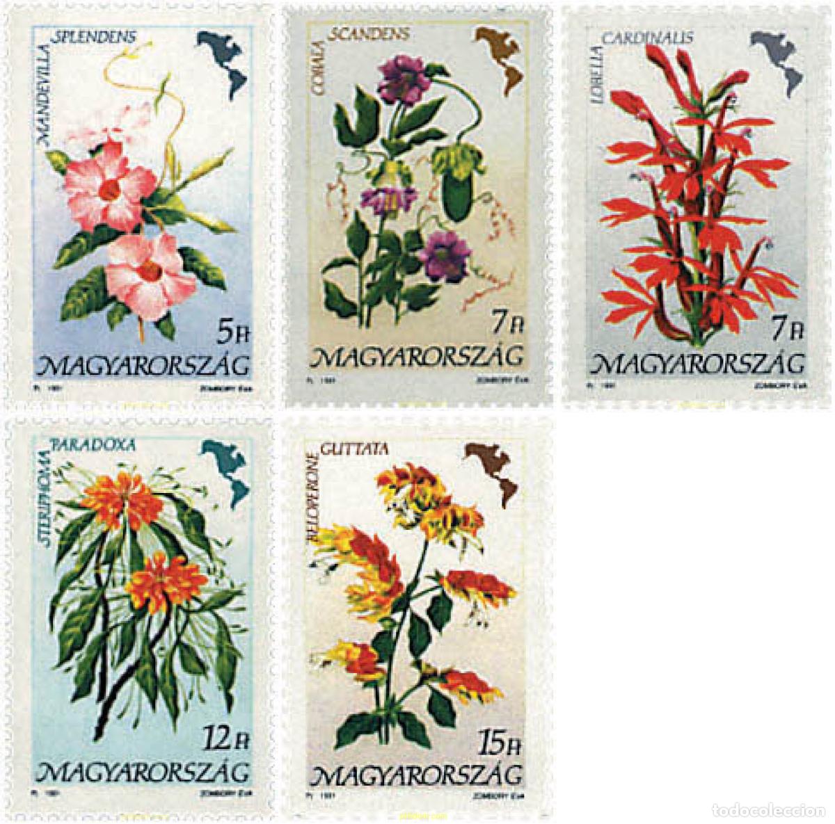 Sellos: 89715 MNH HUNGRIA 1991 FLORES DEL CONTINENTE AMERICANO
