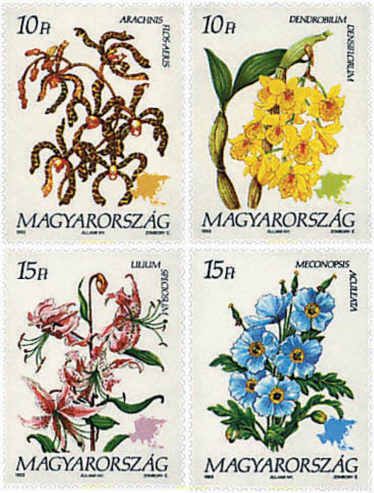 Sellos: 96009 MNH HUNGRIA 1993 FLORES ASIATICAS
