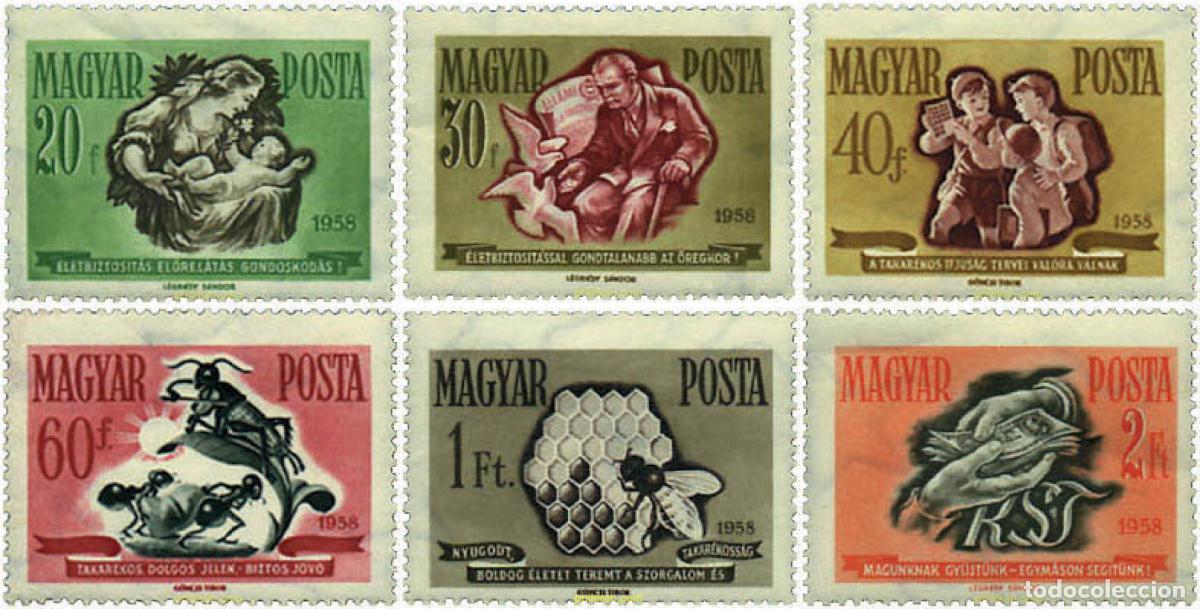 Sellos: 63931 MNH HUNGRIA 1958 PROMOCION DEL AHORRO