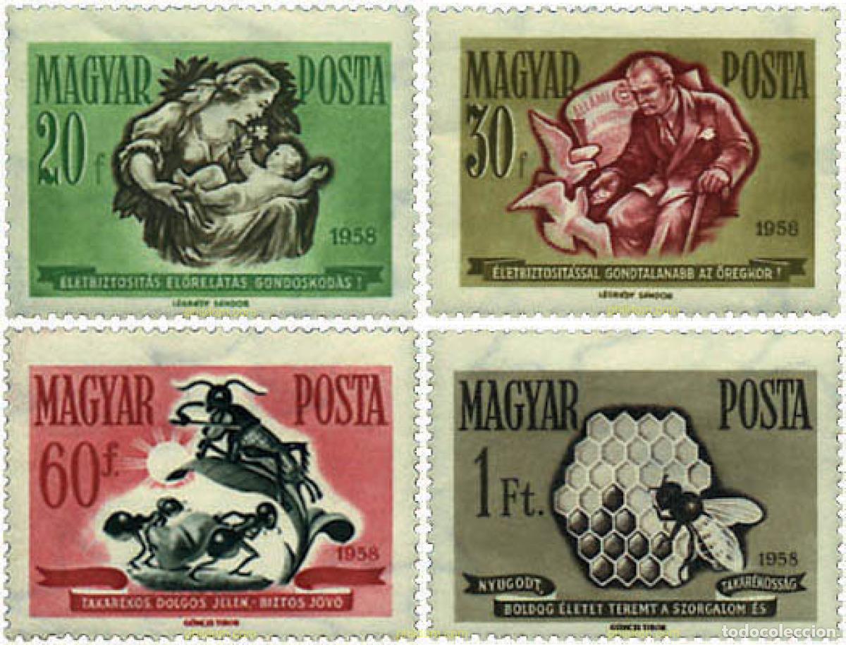 Sellos: 592101 MNH HUNGRIA 1958 PROMOCION DEL AHORRO