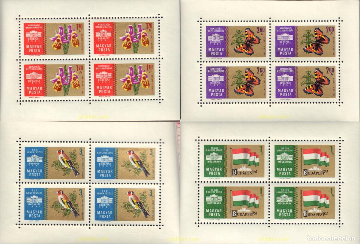 Sellos: 8190 MNH HUNGRIA 1961 BUDAPEST 1961. EXPOSICION FILATELICA INTERNACIONAL