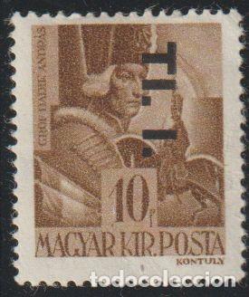 Sellos: Hungria 1946 Scott 810 Sello * Personajes Count Andr&aacute;s Hadik (1710-1790) field marshal Sobreimpreso