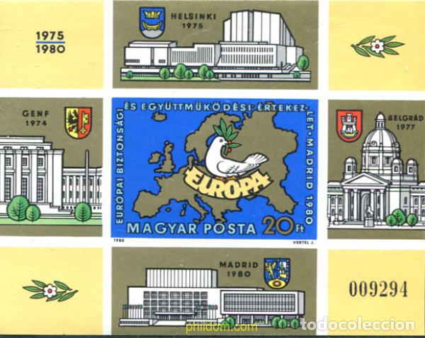 Sellos: 20665 MNH HUNGRIA 1980 CONFERENCIA SOBRE LA SEGURIDAD Y COOPERACION EN EUROPA