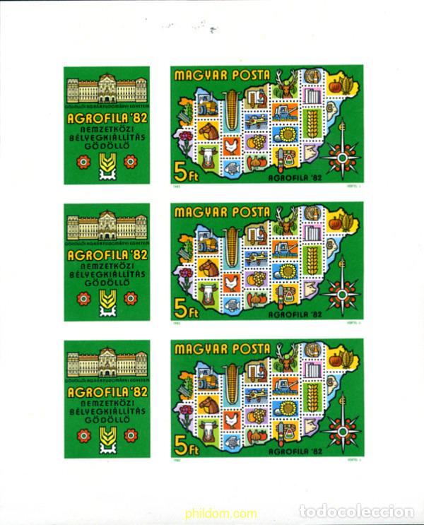 Sellos: 149936 MNH HUNGRIA 1982 AGROFILIA 82. EXPOSICION FILATELICA INTERNACIONAL