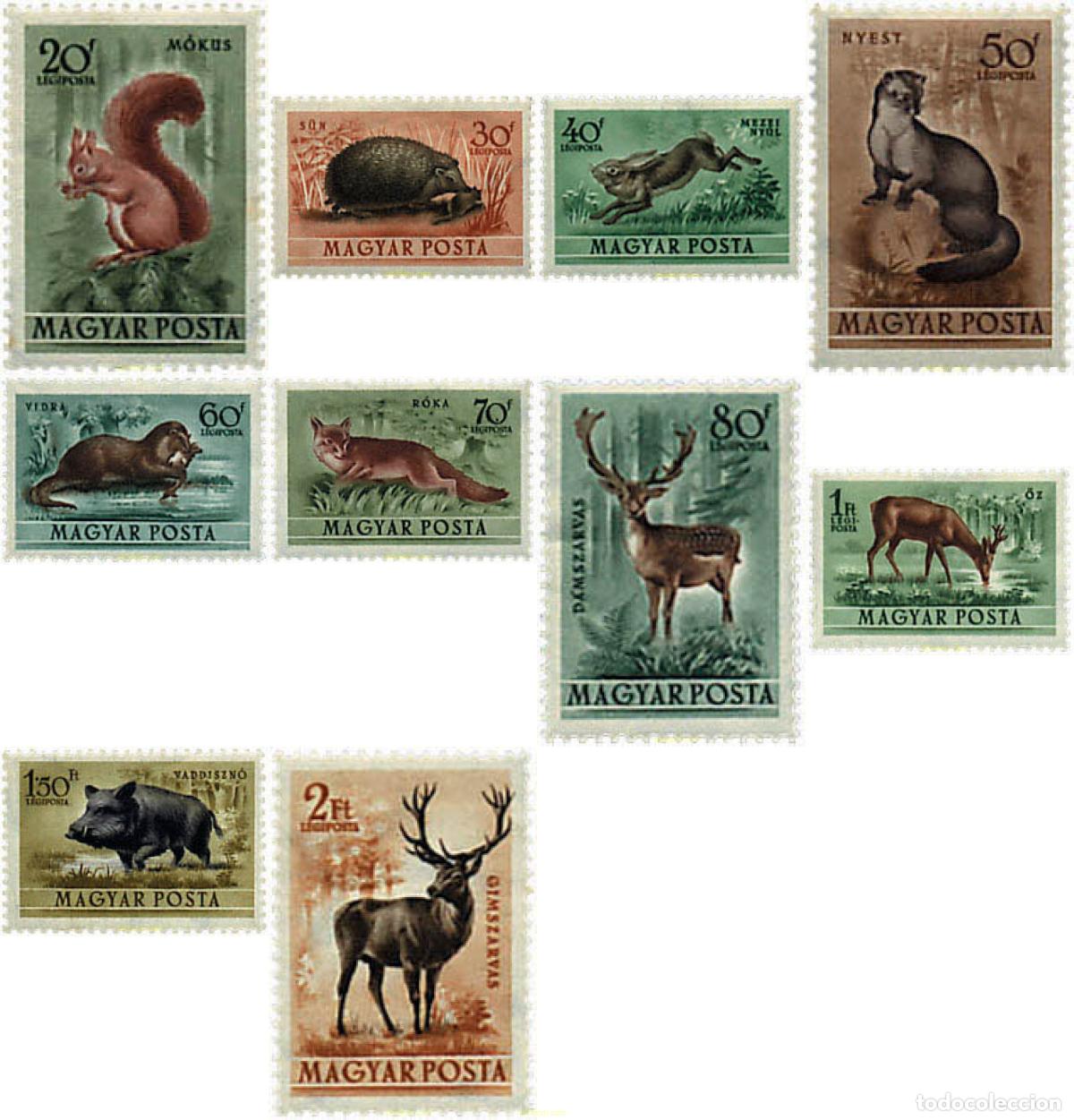 Timbres: 63915 MNH HUNGRIA 1953 FAUNA