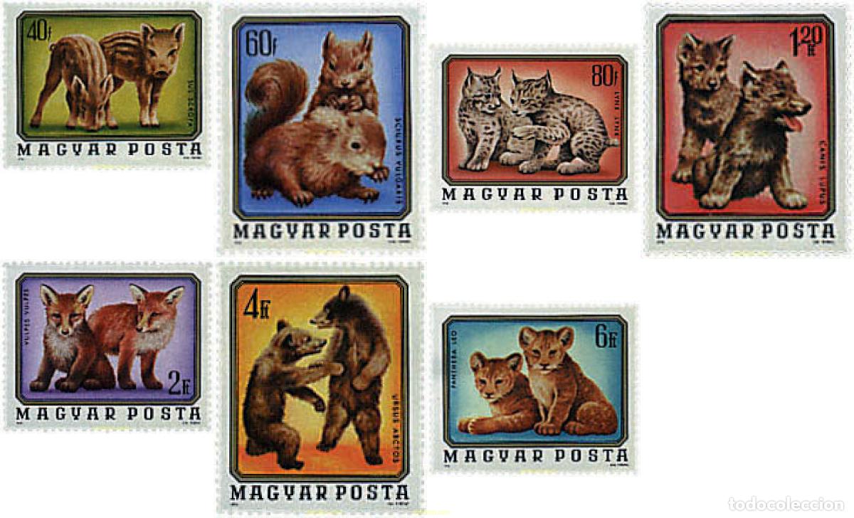 Sellos: 80471 MNH HUNGRIA 1976 CACHORROS DE ANIMALES SALVAJES