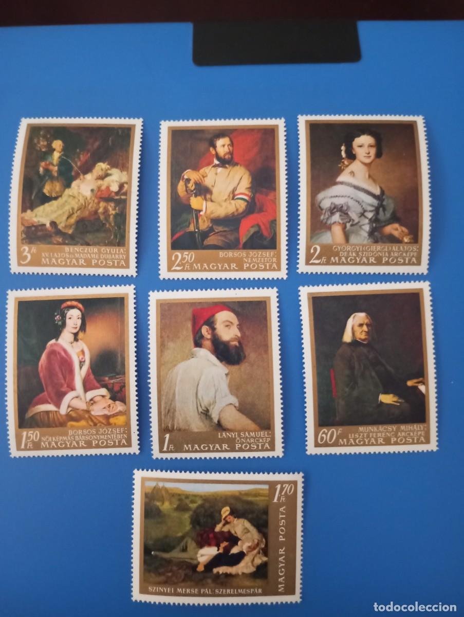 Sellos: HUNGR&Iacute;A 1967, PINTURAS HUNGARAS, YT 1896/02