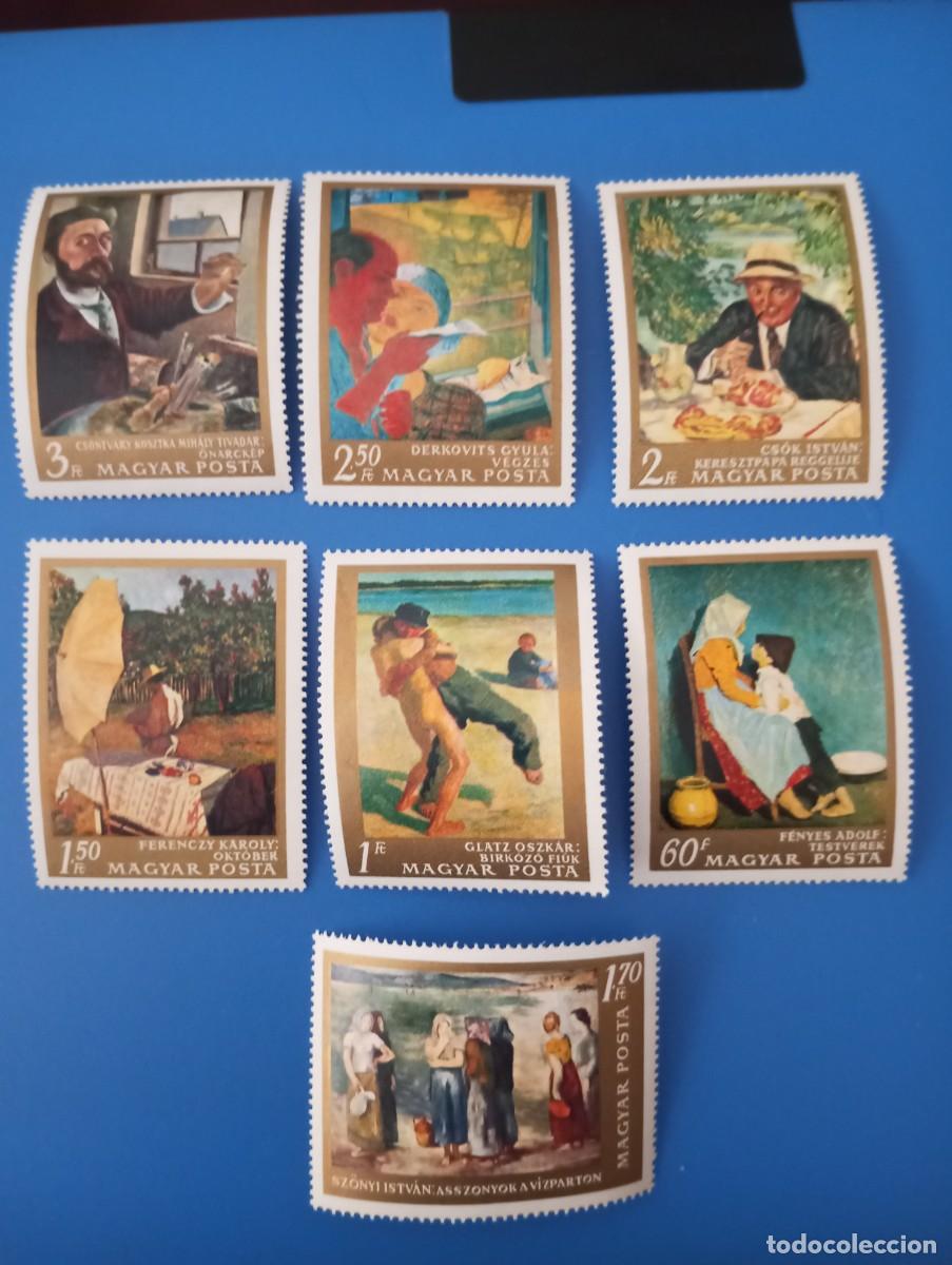 Sellos: HUNGR&Iacute;A 1967, PINTURAS HUNGARAS, YT 1931/7