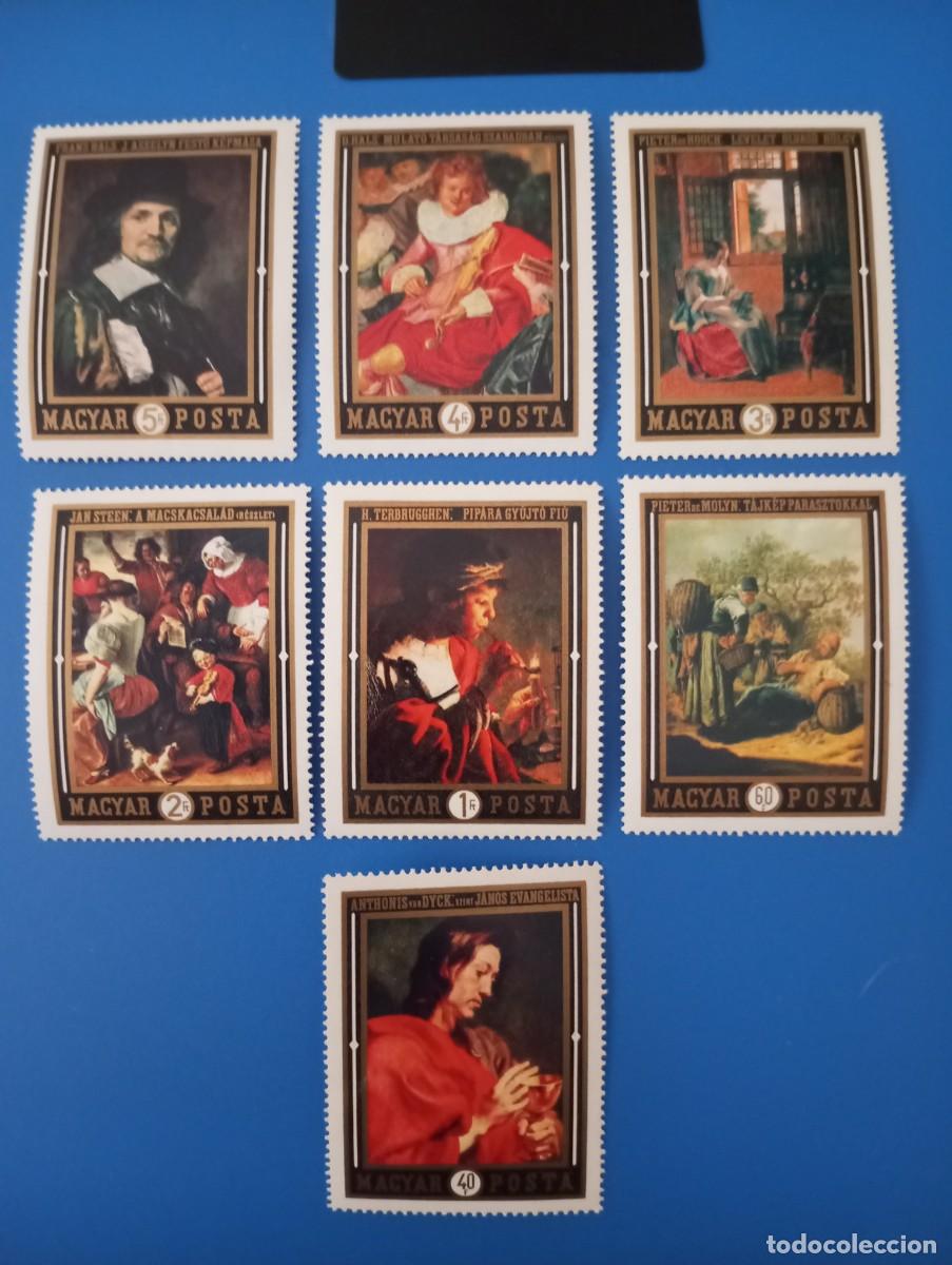 Briefmarken: HUNGR&Iacute;A 1969, PINTURAS HOLANDESAS, YT 2083/9