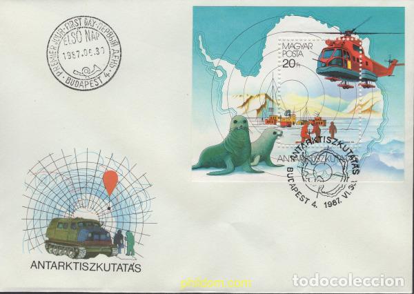 Sellos: 400612 MNH HUNGRIA 1987 75 ANIVERSARIO DE LA EXPLORACION DE LA ANTARTIDA