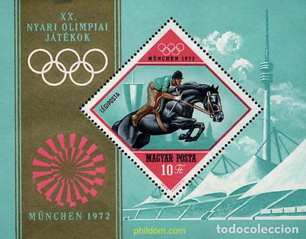 Sellos: 64078 MNH HUNGRIA 1972 20 JUEGOS OLIMPICOS VERANO MUNICH 1972