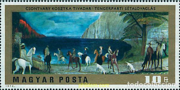 Sellos: 114712 MNH HUNGRIA 1973 PINTURAS DE TIVADAR CSONTVARY KOSZTKA