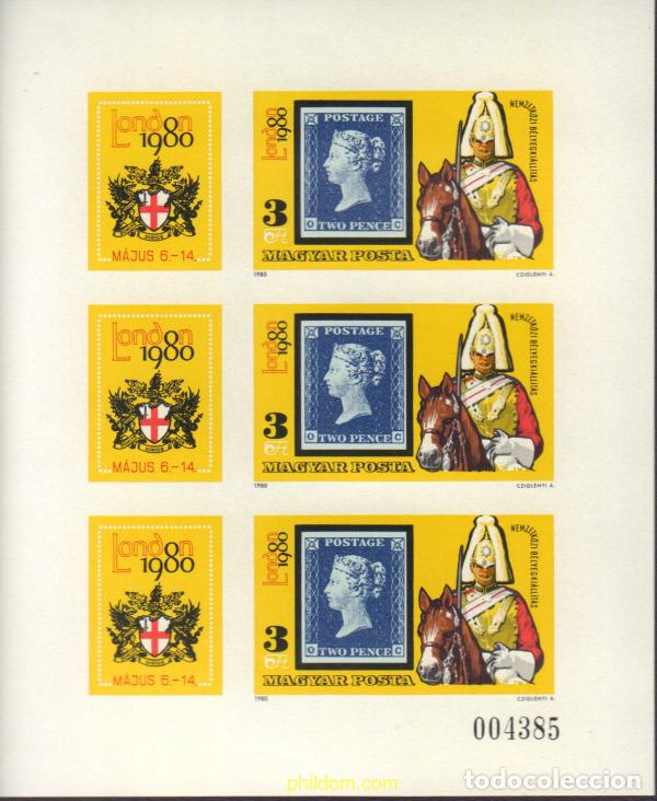 Sellos: 595046 MNH HUNGRIA 1980 LONDON 80. EXPOSICION FILATELICA INTERNACIONAL
