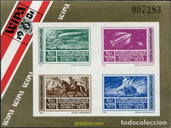 Sellos: 15642 MNH HUNGRIA 1981 WIPA 81. EXPOSICION INERNACIONAL DE FILATELIA.