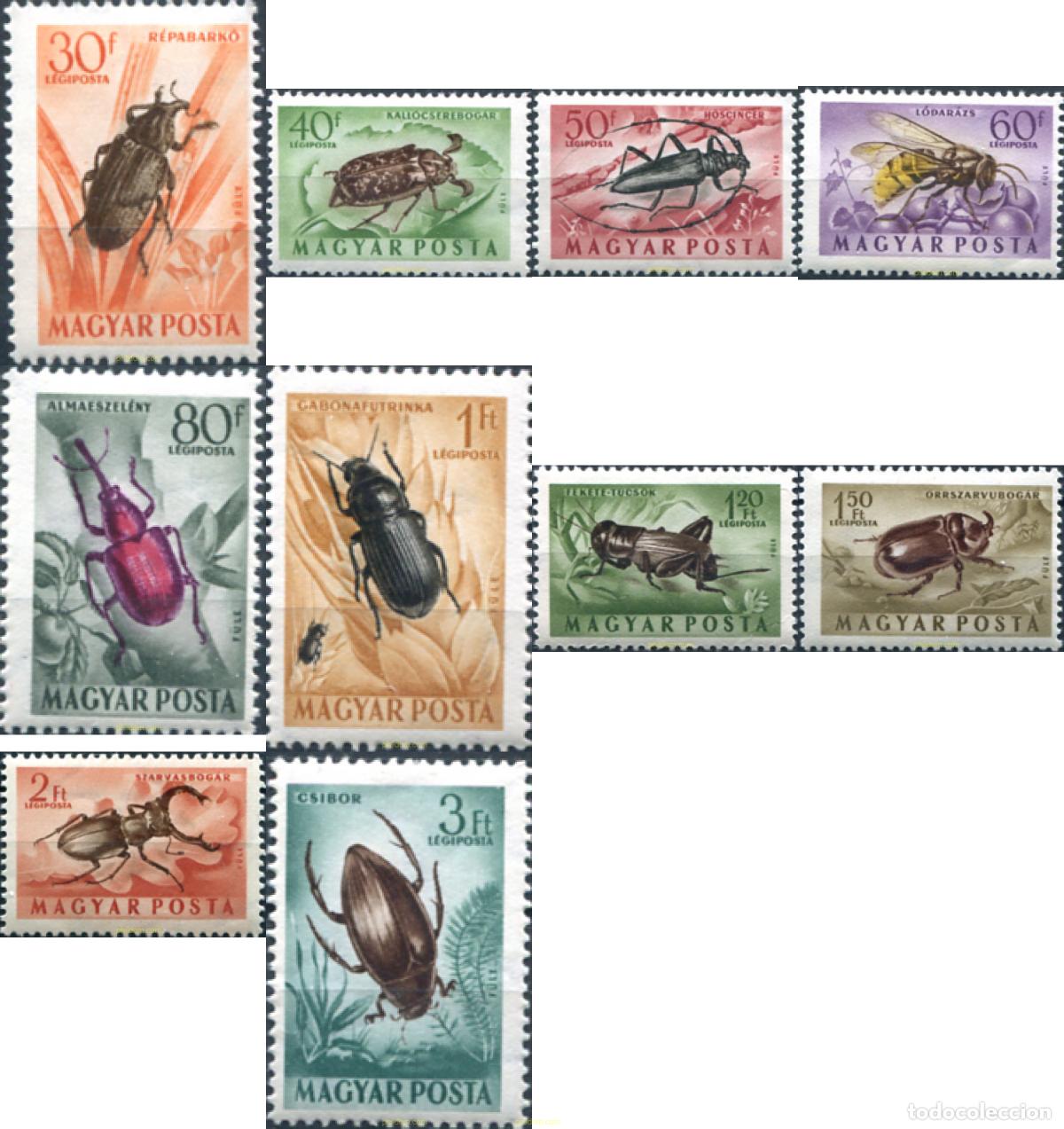 Sellos: 63918 MNH HUNGRIA 1954 INSECTOS