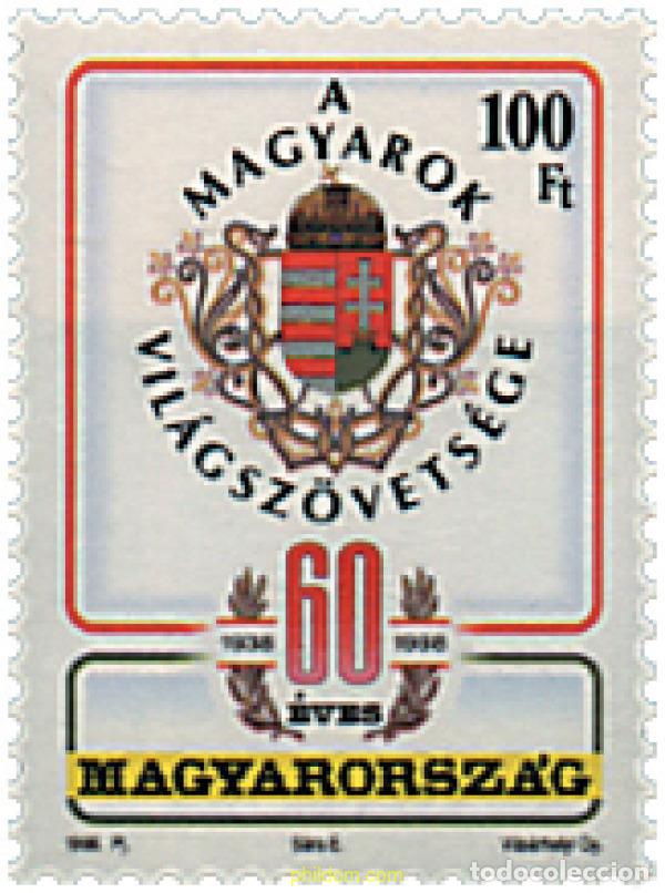 Sellos: 35284 MNH HUNGRIA 1998 60 ANIVERSARIO DE LA FEDERACION DE LA LENGUA HUNGARA