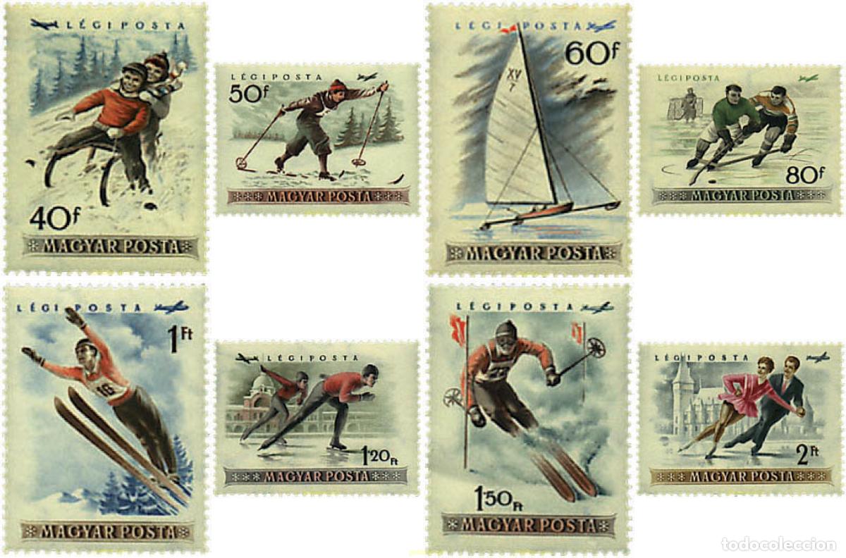 Selos: 63924 MNH HUNGRIA 1955 CAMPEONATOS DE EUROPA DE PATINAJE SOBRE HIELO