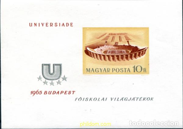 Sellos: 15544 MNH HUNGRIA 1965 CAMPEONATOS DEPORTIVOS UNIVERSITARIOS EN BUDAPEST