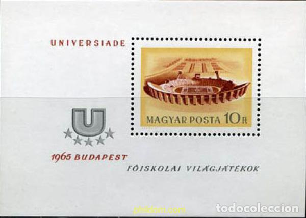Sellos: 70909 MNH HUNGRIA 1965 CAMPEONATOS DEPORTIVOS UNIVERSITARIOS EN BUDAPEST