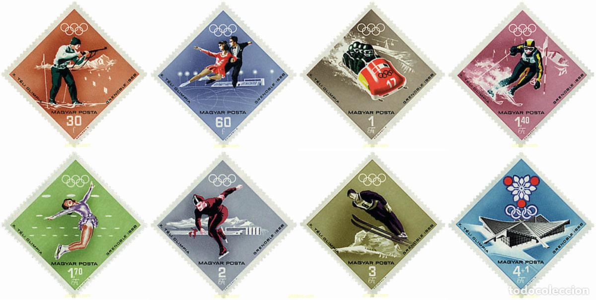 Sellos: 71050 MNH HUNGRIA 1968 10 JUEGOS OLIMPICOS INVIERNO GRENOBLE 1968