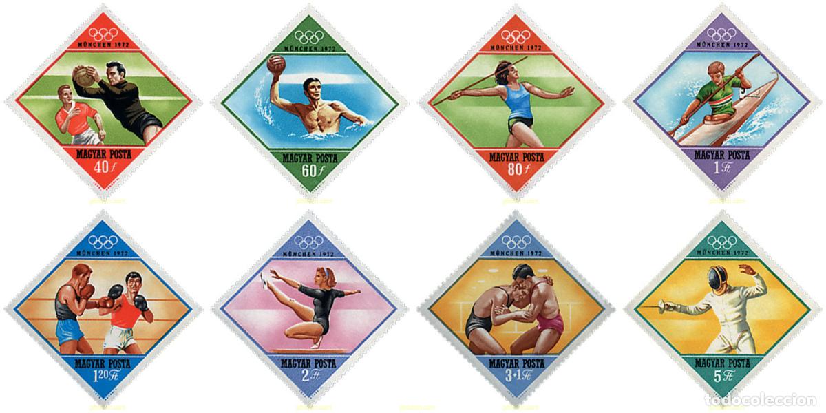 Sellos: 64080 MNH HUNGRIA 1972 20 JUEGOS OLIMPICOS VERANO MUNICH 1972