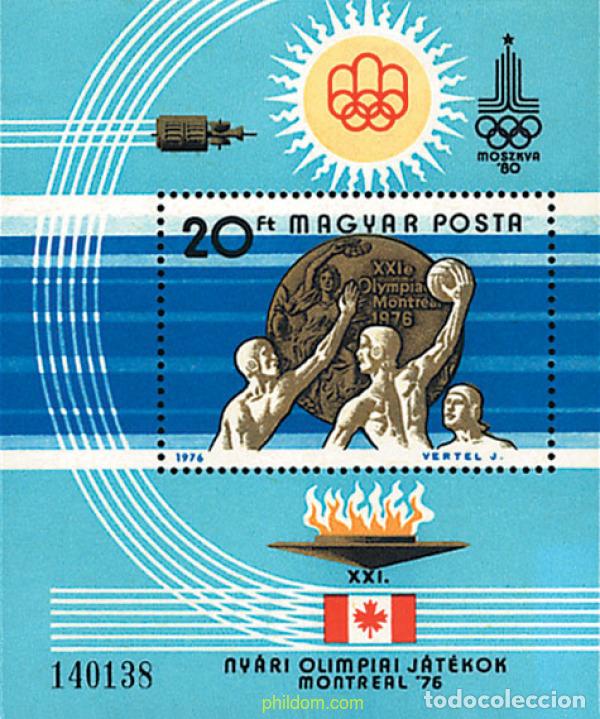 Sellos: 64119 MNH HUNGRIA 1976 21 JUEGOS OLIMPICOS VERANO MONTREAL 1976