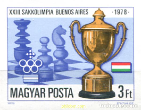 Sellos: 20348 MNH HUNGRIA 1979 23 OLIMPIADA DE AJEDREZ EN BUENOS AIRES