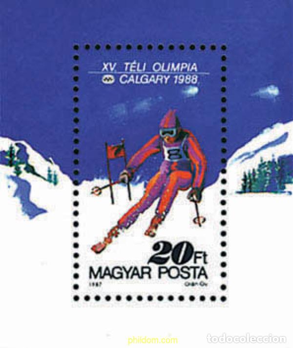 Briefmarken: 70960 MNH HUNGRIA 1987 15 JUEGOS OLIMPICOS INVIERNO CALGARY 1988