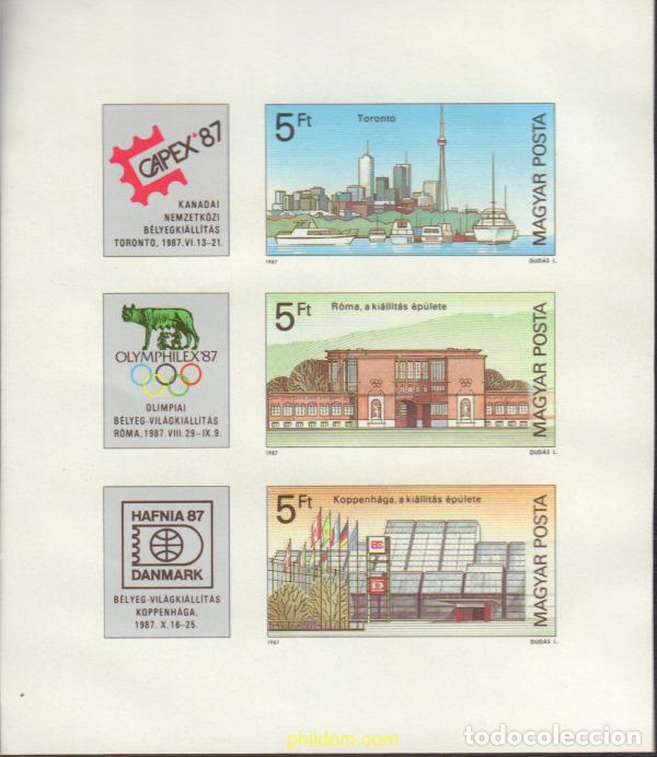 Sellos: 15674 MNH HUNGRIA 1987 EXPOSICIONES FILATELICAS