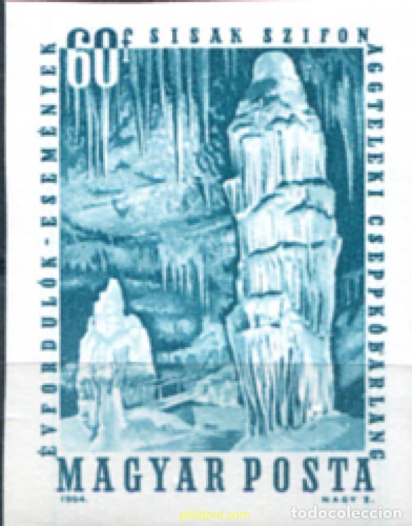 Sellos: 15531 MNH HUNGRIA 1964 ESPELEOLOGIA. Grutas de Aggtelek.