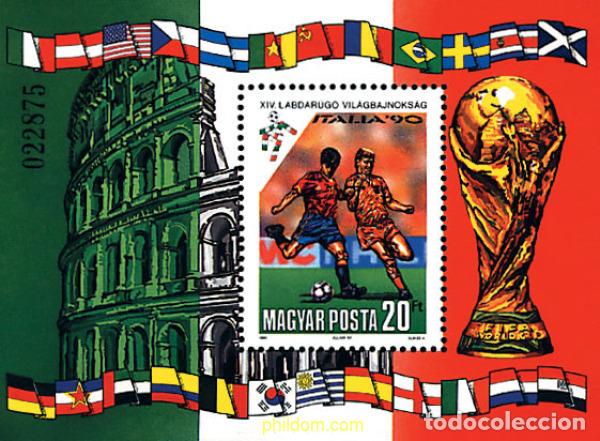 Sellos: 64297 MNH HUNGRIA 1990 COPA DEL MUNDO DE FUTBOL. ITALIA-90