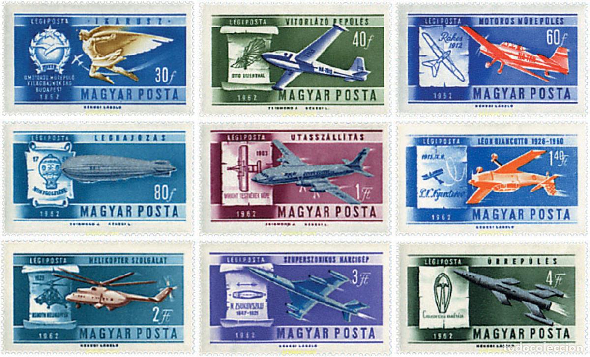 Sellos: 63960 MNH HUNGRIA 1962 HISTORIA DE LA AVIACION