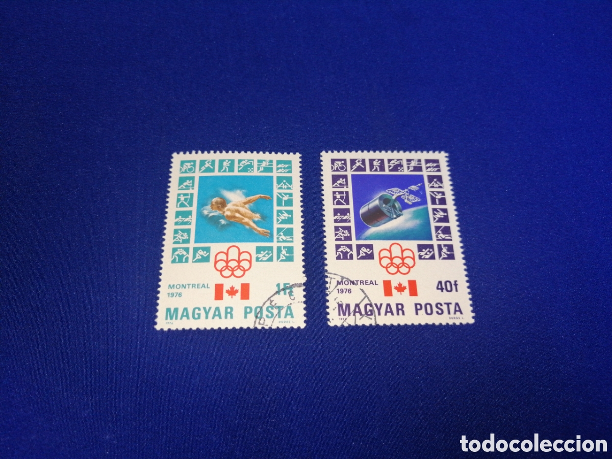 Sellos: MAGYAR POSTA - HUNGR&Iacute;A - OLIMPIADAS MONTREAL 1976 - DEPORTES DE INVIERNO - SELLOS USADOS