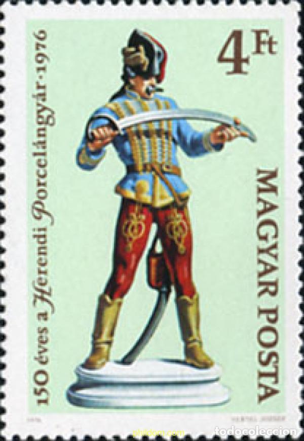 Sellos: 214774 MNH HUNGRIA 1976 ARTESANIA DE LA PORCELANA