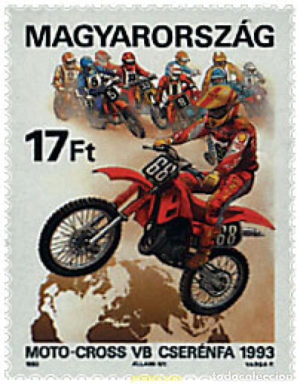 Sellos: 42049 MNH HUNGRIA 1993 CAMPEONATO DEL MUNDO DE MOTOCROSS