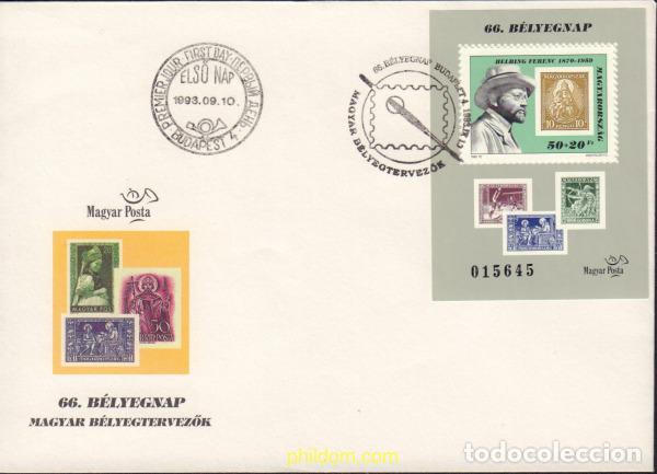Sellos: 385481 MNH HUNGRIA 1993 DIA DEL SELLO