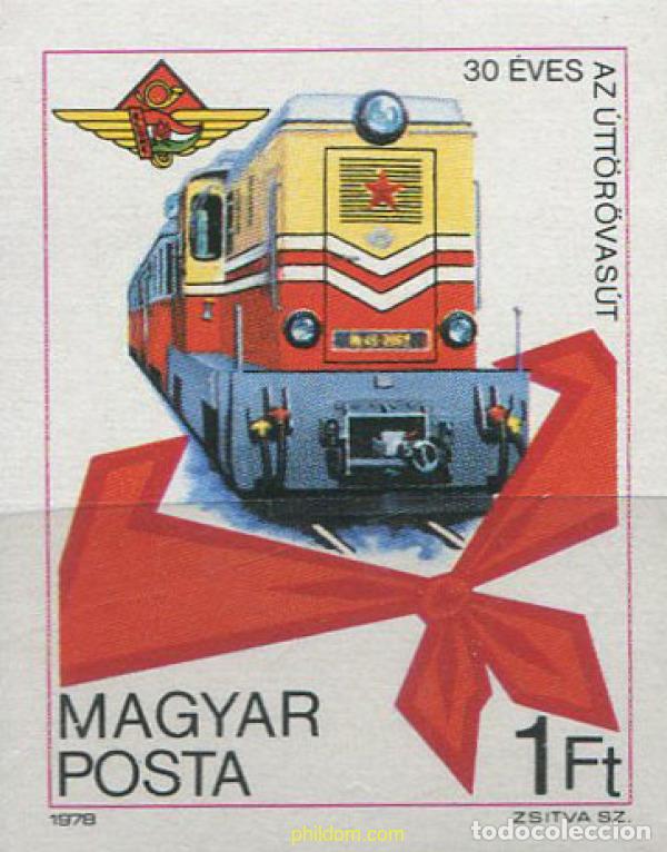 Timbres: 16909 MNH HUNGRIA 1978 30 ANIVERSARIO DEL FERROCARRIL DE LOS PIONEROS